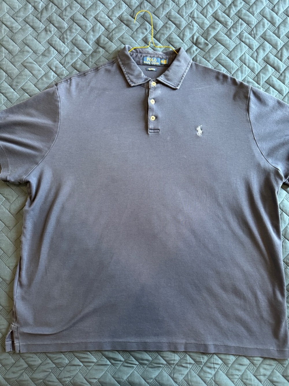 Polo by Ralph Lauren Men’s Navy Pique Polo with Embroidered Pony